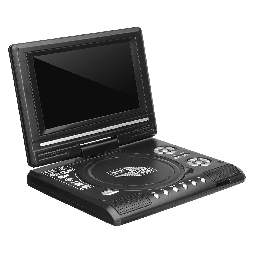 7,8-дюймовый портативный HD-телевизор, DVD-плеер VCD CD MP3 DVD для дома, автомобиля, USB, SD-карты, RCA, Портативный кабель, Игра 16:9. Поворот ЖК-экрана