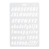 English Alphabet Number Template DIY Scrapbook Drawing Stencil Measuring Ruler