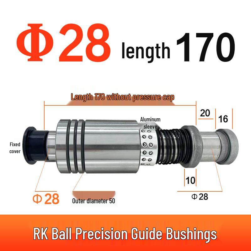 Replacement Disc Mill Mold Accessories - Cross Roller Rolling Rubber Sleeve & Outer Guide Post Bushing Set