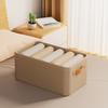 Foldable Clothes Storage Box Large Capacity Breathable Clothing Organizer Drawer Design with Handle Closet Organization Solution