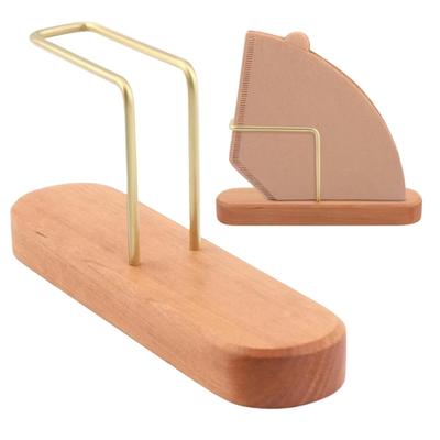 PLEAVIT Держатель для кофейных фильтров Деревянный Держатель для одноразовых кофейных фильтров Маленькая подставка, Подставка, Чехол,