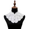 Ladies Embroidered Ruffle Stand Collar Fake Necklace for Children, Palace Retro Decorative Collar