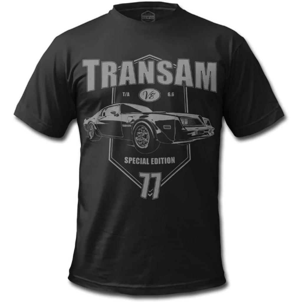 GTO Clothing Men's 1977 Firebird Trans Am American Muscle Car T-Shirt