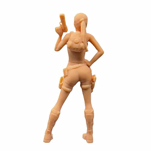 Фигурка ZEDACAKAI 1/64 Красивая перестрелка Аниме Гараж Набор Модель Миниатюрная сцена GK нужно раскрасить самостоятельно-№1