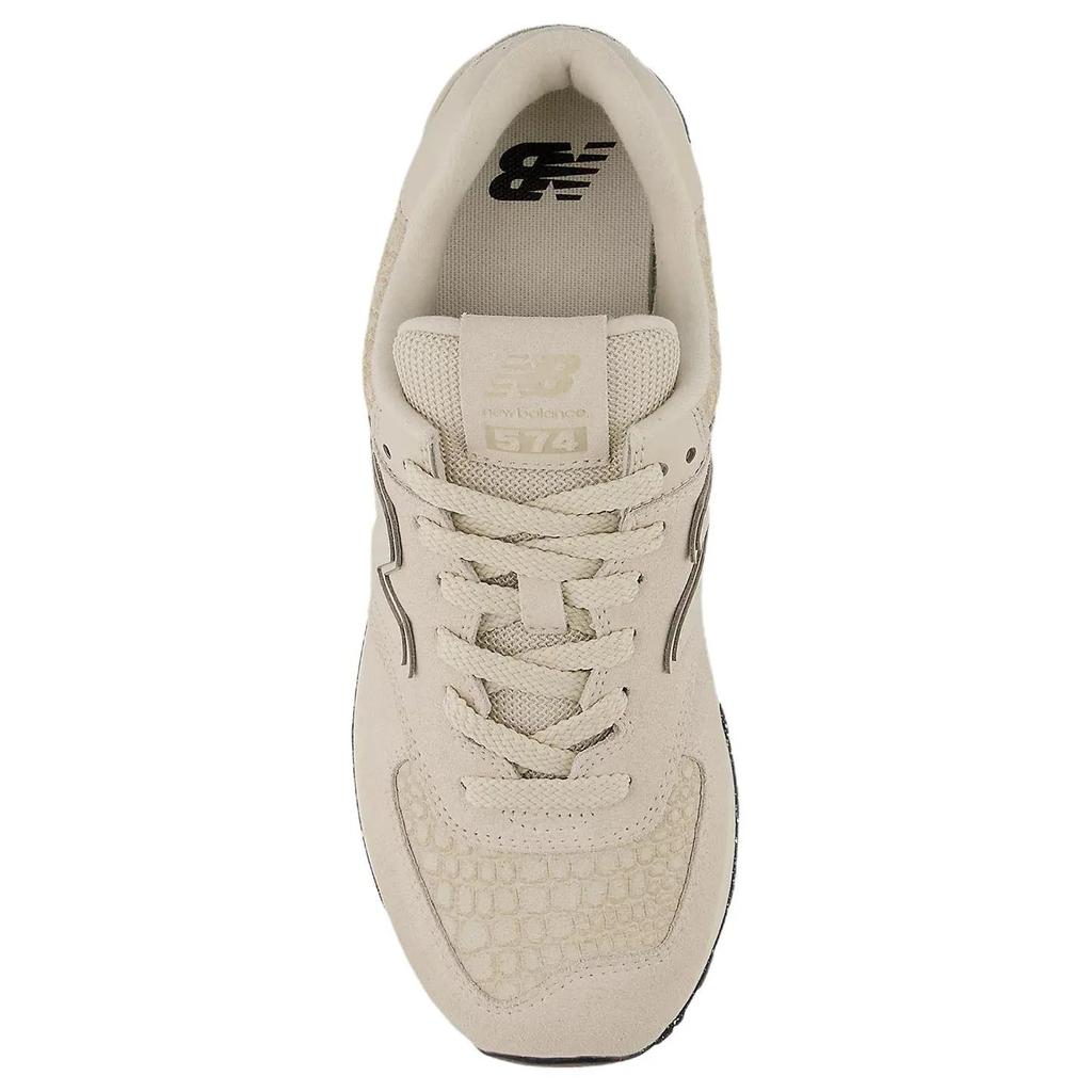 New Balance Womens 574 'White Bone Croc' (women's sizes) White / Bone Running Shoes WL574PBK