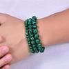 1 шт. Натуральный камень браслеты из малахита драгоценные камни камни малахит бусины браслеты из бисера браслеты