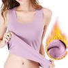 Women Traceless Heating Thermal Vest Plush Thin Slim Fitting Thermal Winter Bottoming Shirt Cest Warm Underwear Base Layer Clothes for Cold Weather