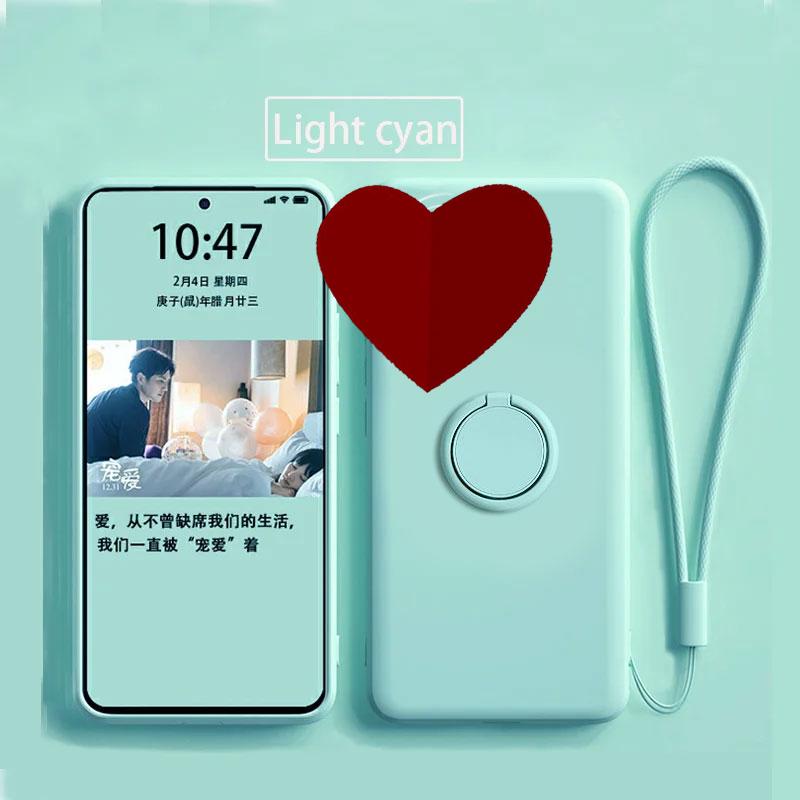 Чехол для Xiaomi Poco X6 X7 Pro Чехол Жидкий силиконовый чехол-подставка для кольца POCO X5 Pro Чехол противоударный бампер задняя крышка Funda