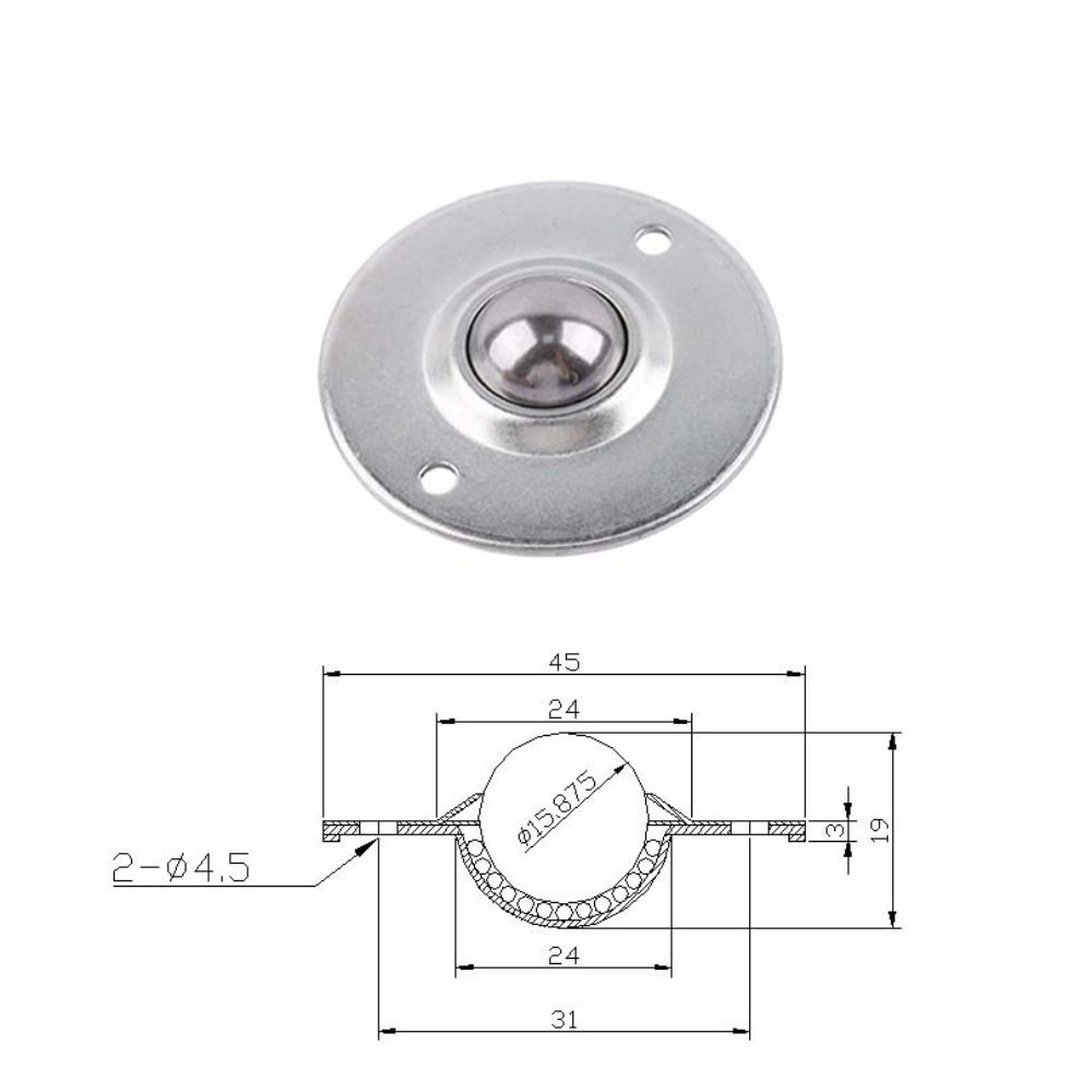 CY-B Ball Caster Steel Pulley Casters Hardware Eye Round Wheel Furniture