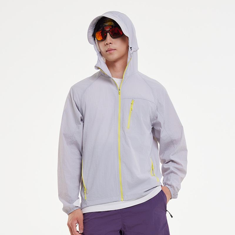 1A antibacterial lightweight storage sun-protective jacket, men's and women's outdoor lightweight sun-protective shirt, trendy couple's travel skin