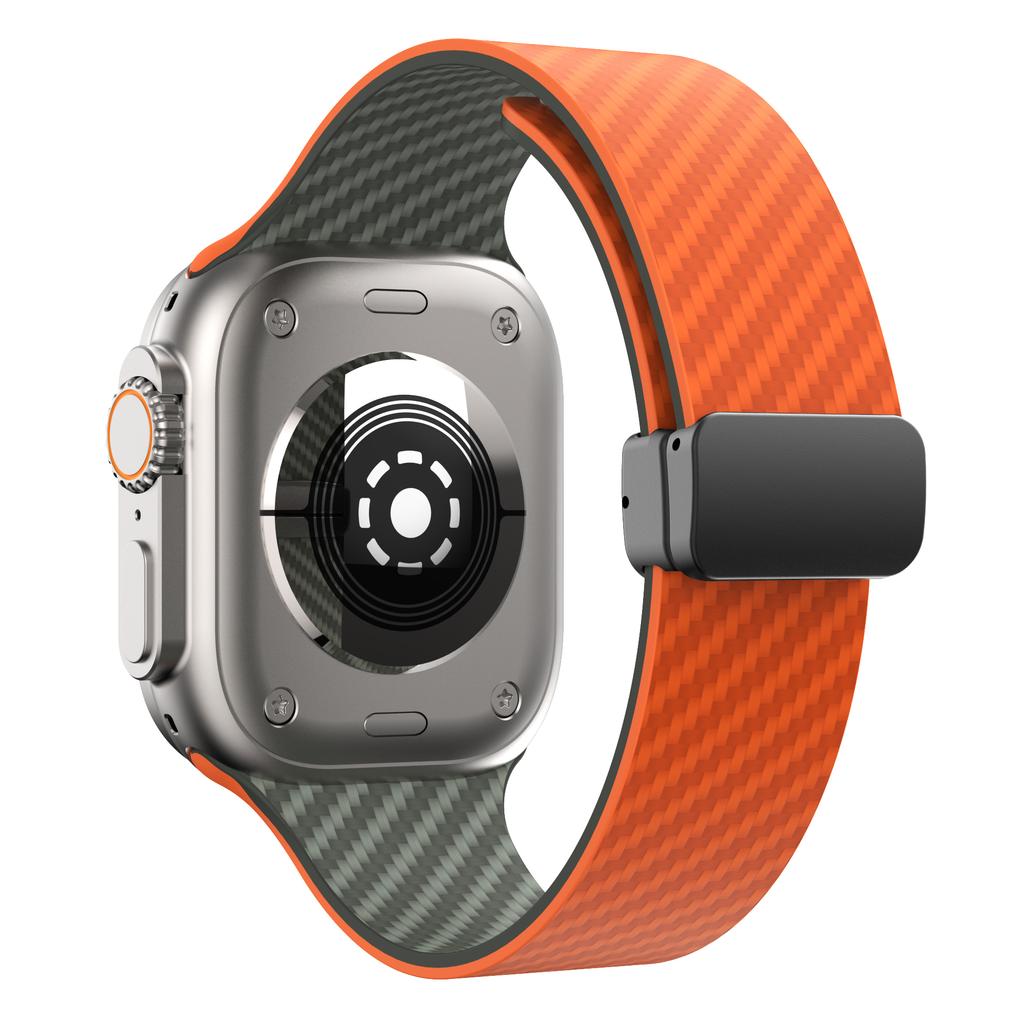 Ремешки Для Apple Watch Ultra 2 ремешки 49мм 44мм 45мм 41мм 40мм 46мм 42мм Магнитный Ремешок Браслет iWatch Серия 9 8 7 10 6 SE 5