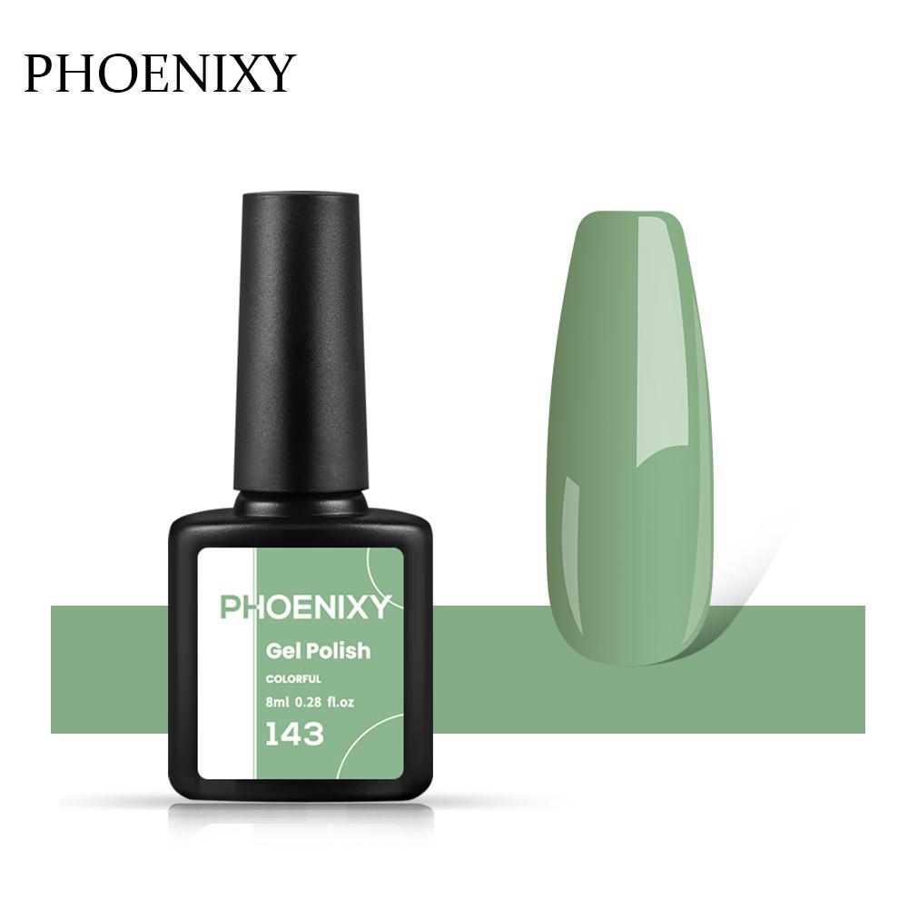 PHOENIXY, 60 цветов, гель-лак для ногтей, долговечный гель-лак, верхнее базовое покрытие, полуперманентный гель-лак, дизайн ногтей «сделай сам»