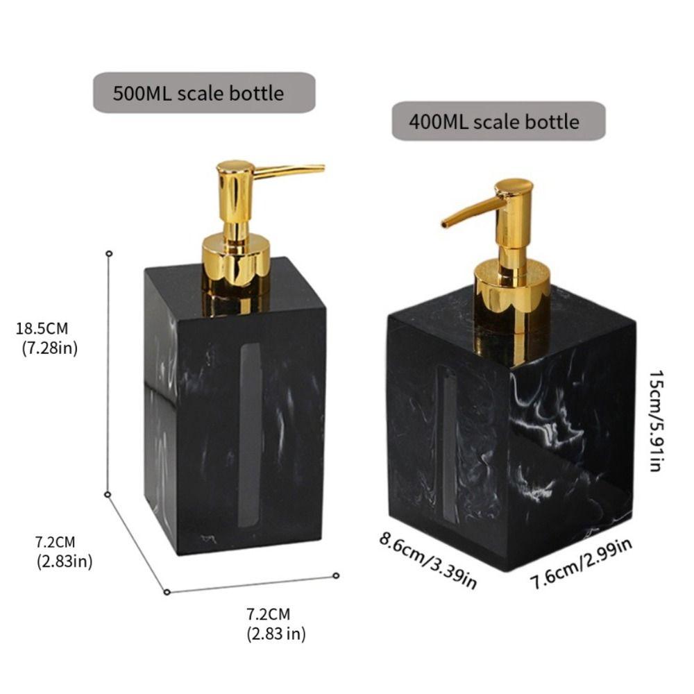 Бутылка для дезинфицирующего средства для рук из смолы, легкая, роскошная, в скандинавском стиле, многоразовая банка для жидкого мыла для рук, нажимная головка насоса, имитация мрамора