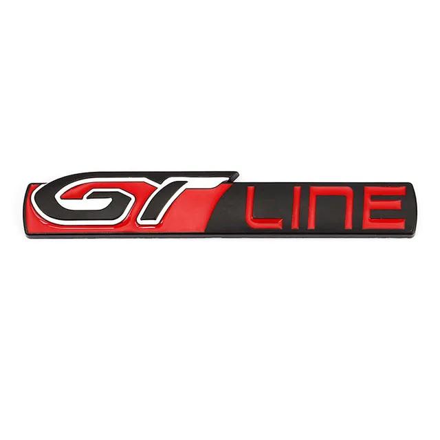 For Peugeot GT Line Logo 308 508 Rear Boot Trunk Tailgate Emblem Side Fender Badge Decals 3008 5008 Renault KIA Stickers Stinger