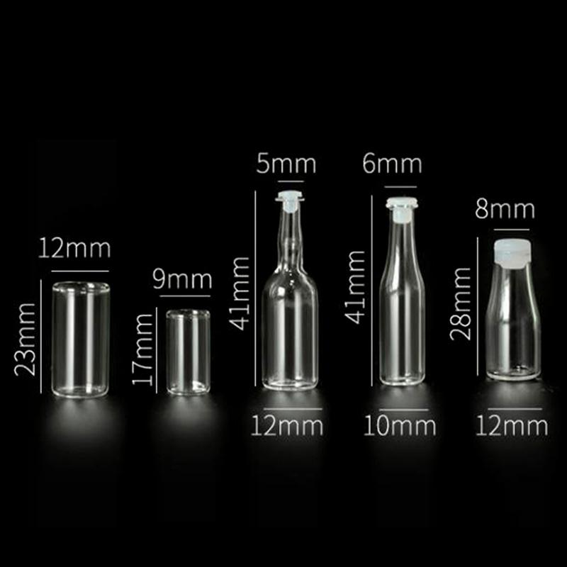 3шт 1: 12 Кукольный домик Миниатюра Стеклянная Бутылка Кухня Гостиная Аксессуары