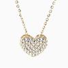 [Onoma] Onm Heart Necklace Gold Wedding Guest Look Formal Zirconia (32617422)