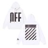 1288 Off-White 2025 Autumn/Winter New Large LOGO Slant Stripe Pattern Printed Hoodie Men's and Women's Hoodie
