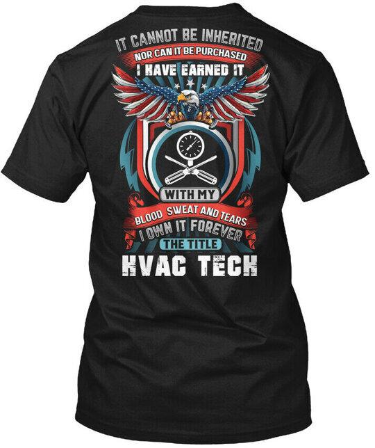Гордый Hvac Техник - Это Не Наследуется Футболка Сделано в США Размеры от S до 5XL