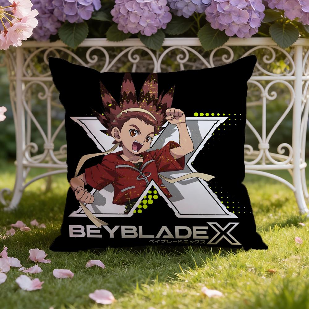 Anime B-Beyblade Cartoon Cushion Cover Home & Car Dual-Scene Pillow Cover: Reversible for Premium Comfort
