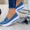 Autumn Thick Soled Women Shoes Comfort Sneakers Leather PU Waterproof Loafers Casual Anti Slip Walking Vulcanized Shoes