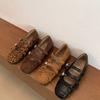 French retro design Mary Jane shoes autumn new square head cross buckle ballet shoes