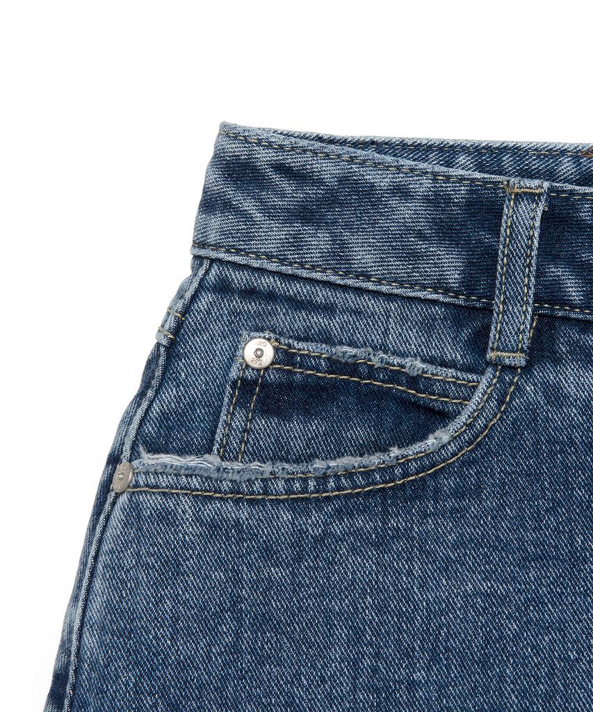 Lee Women Cargo Denim Mini Skirt Indigo Medium