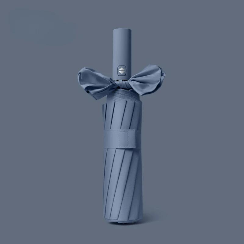 Полностью автоматический солнцезащитный зонт, оптовая продажа, складной солнцезащитный зонт с 12 косточками для мужчин и женщин, зонт двойного назначения от дождя или блеска