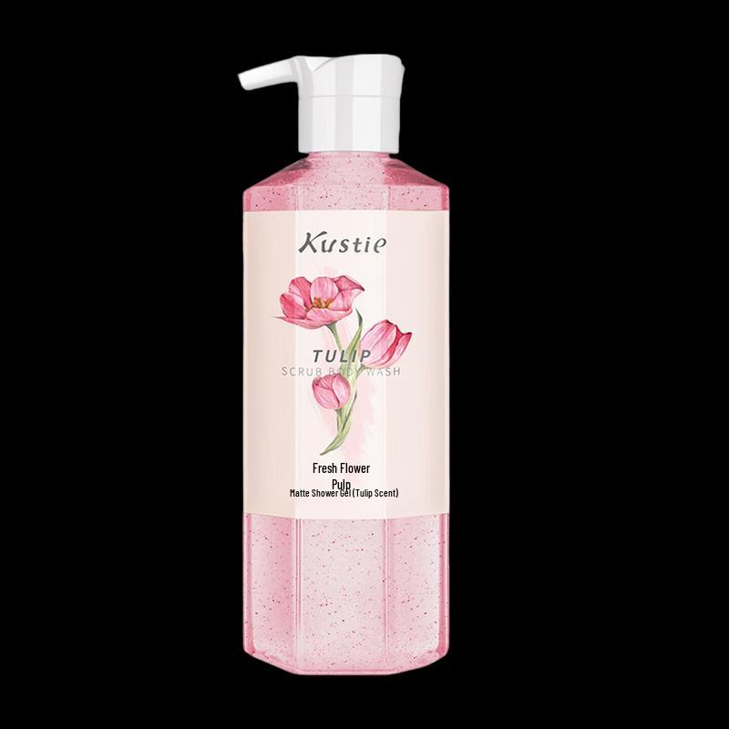 Kustie Tulip Floral Scrub Shower Gel