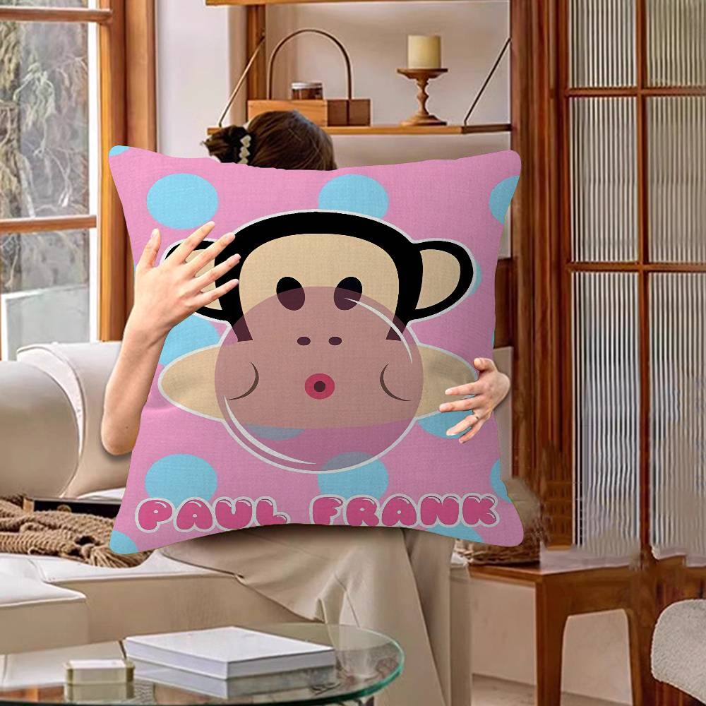 Anime PPaul FFrank Big Mouth Monkey Cushion Cover Inches Farmhouse Decor Home Throw Pillow Covers for Couch Decorations