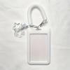 2 Pack Plastic Sliding Card Holders with Cute Star Charms, Muted Colors for Bus Cards, Campus Cards and Work ID Badges
