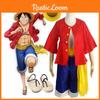 Traje Estiloso do Monkey D. Luffy Apresentando Acabamento e Design Exquisitos