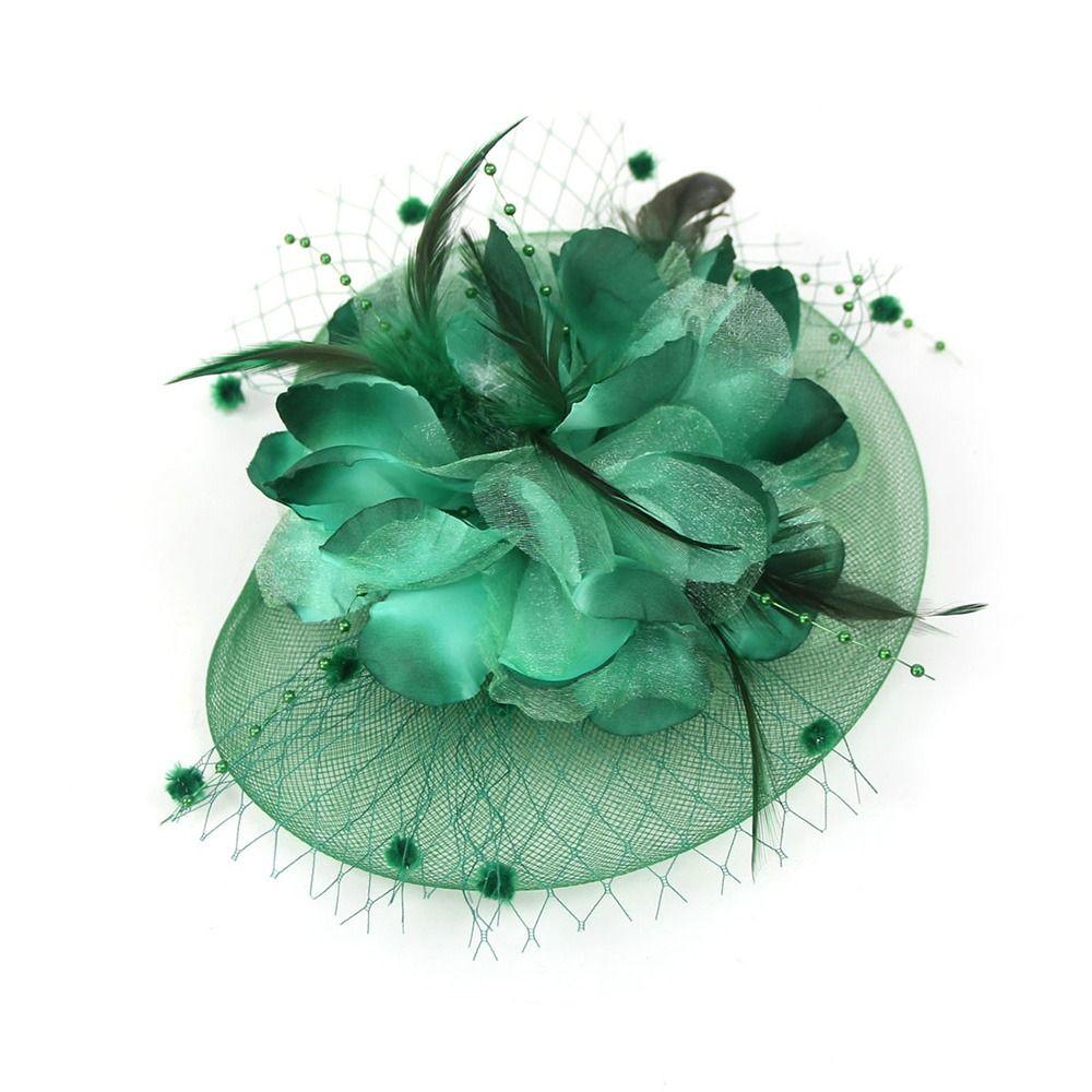 Стильные шапки-волшебники, свадебные цветочные сетчатые повязки на голову, коктейльные головные уборы для чаепития для женщин и девочек