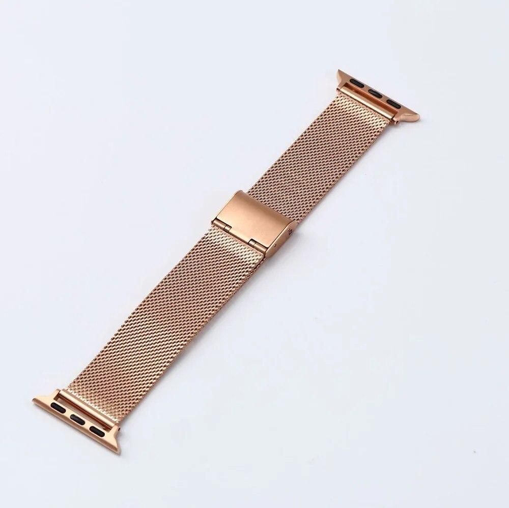 Wrist Strap For Apple Watch Band 45mm 44mm 42mm Metal Correa 38mm 40mm 42mm Stainless Steel Bracelet Iwatch Serie 7 6 SE 5 4 3