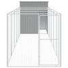 VidaXL Dog Niche with Courtyard Light Grey 165x659x181 Cm, Dog Cage, Dog Shelter, Pet House, Cages 3189105