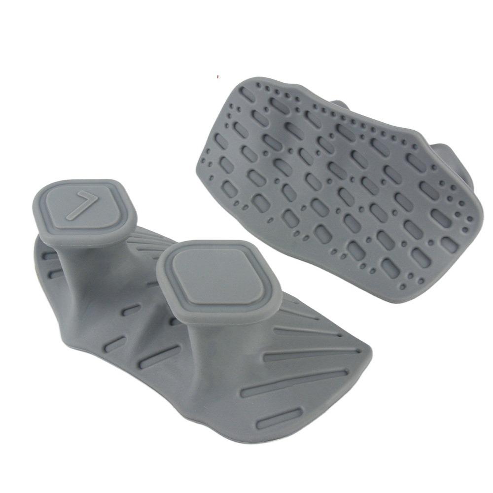 1 Pair Anti-slip Weight Lifting Grips Elastic Silicone Palm Grips Workout Gym Gloves  Deadlift