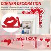 Valentine's Day Wooden Door Frame Decoration Pendant Festive Atmosphere Decoration Props Home Door Corner Decoration Wall Sticker