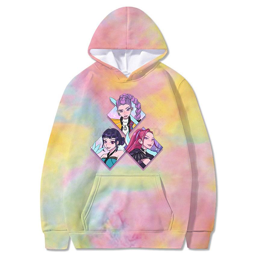 New KPop Peripheral Hooded Sweatshirt Personalized Versatile Pullover Loose Casual Fashionable Women's Hoodies