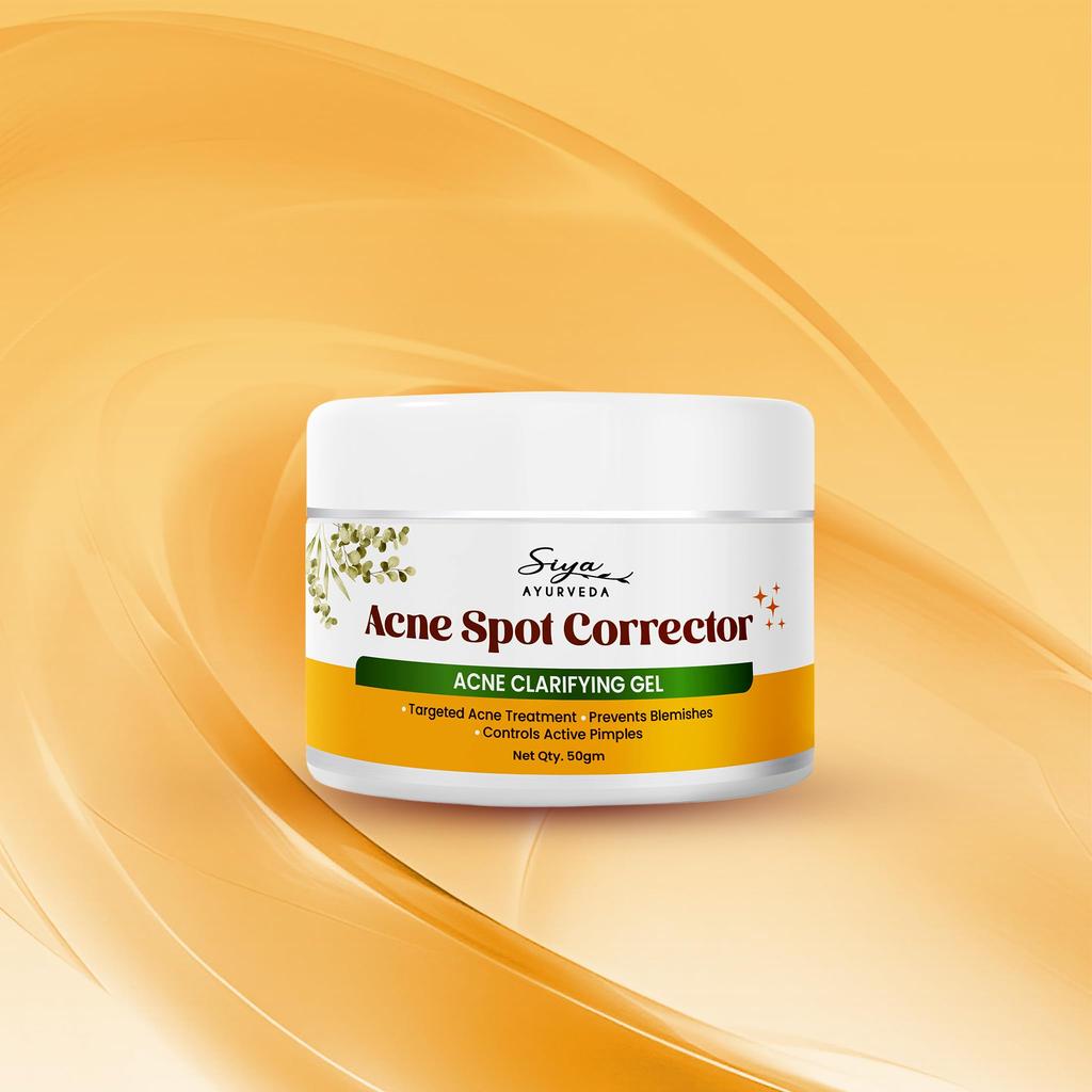 Siya Ayurveda Гель-корректор для точечного нанесения от акне для уменьшения активных высыпаний | 1% Ниацинамида и 2% Салициловой кислоты уменьшает прыщи, черные точки и белые угри