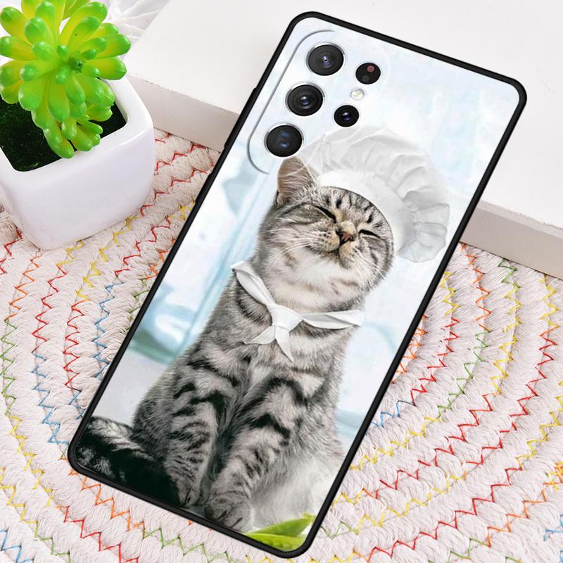 Милый Кавайный Чехол-Кот для Samsung Galaxy note 10 pro S26 Ultra S23 S24 FE S25 S21 S22 PLUS ударопрочный Чехол