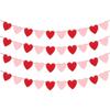 Баннер в виде сердца на День матери, декор ко Дню святого Валентина, 80 упаковок без DIY, красная гирлянда в форме сердца, для украшения дома