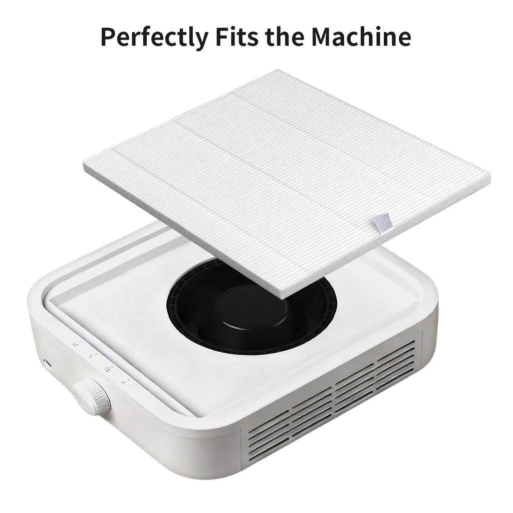 Nail Dust Collector Filter Replacement For 120W Nail Dust Collector, Brushless Nail Dust Extractor Filter Vacuum Cleaner Filter