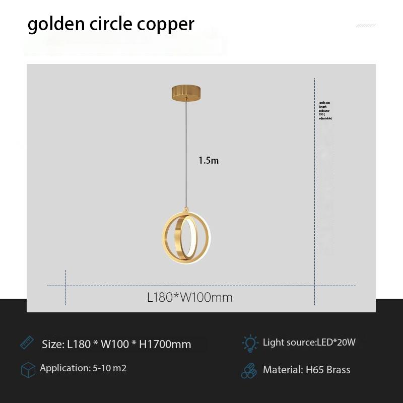 Светодиодная люстра из меди в скандинавском стиле, роскошные прикроватные светильники для спальни, настольная лампа, минималистская маленькая люстра, роскошный декор интерьера