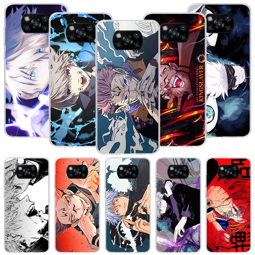 Япония Аниме JujuKaisen Чехол для телефона Для Xiaomi Poco X7 X6 X5 Pro F7 Ultra Redmi 15C 15 13 13C 12 12C 10 10A 10C 9 9A 9C 9T Чехол P