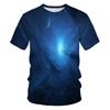 Women Brilliant Starry Sky Graphic T Shirts for Men Fashion Universe Planet Pattern T-shirt Personality Hip Hop Print T-shirts