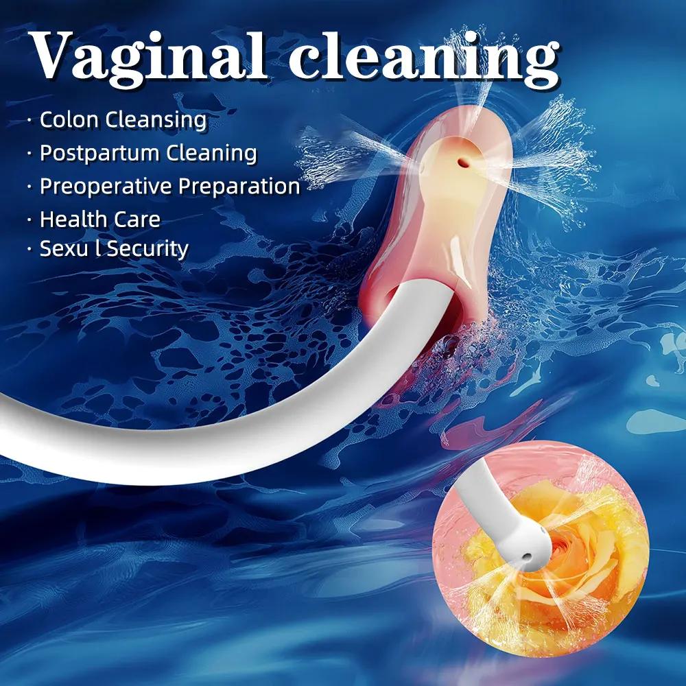Male and Women Anal/intestinal/vaginal Cleaning Flushing Device,nozzle Enema Device,female Washing Hose,Gay SM Product Sex Toy