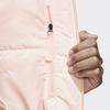 adidas Повседневная спортивная куртка с капюшоном из хлопка зимние куртки унисекс розового цвета FT2594