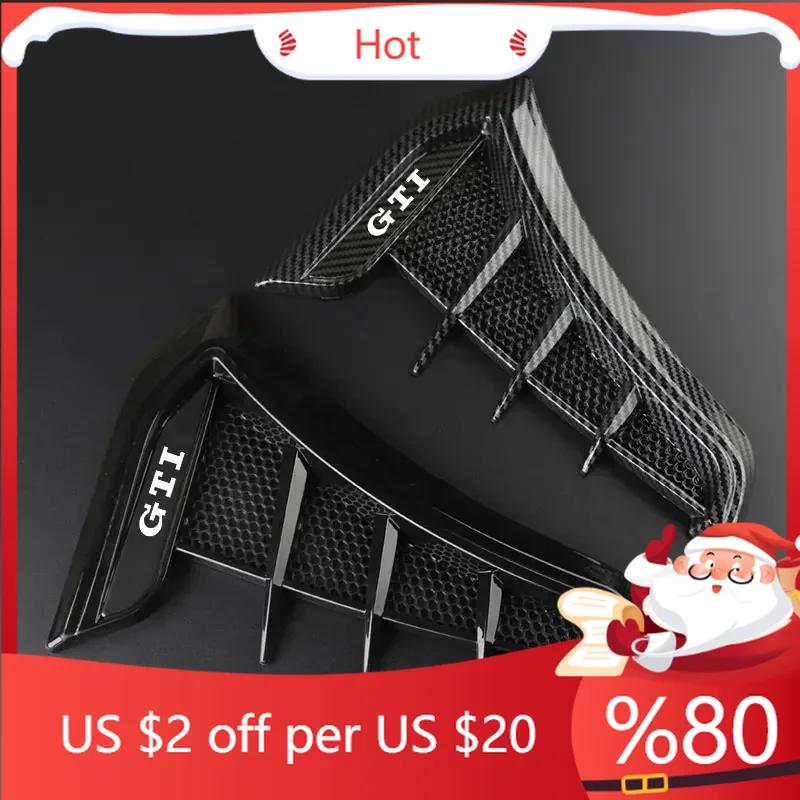 2026 Новый Для VW VOLKSWAGEN Угольно-Черный Автомобильный Крыло Боковые Вентиляционные Отверстия Воздухозаборник Решетка Наклейка Чехол Для Golf GTI 4 5 6 7 MK4