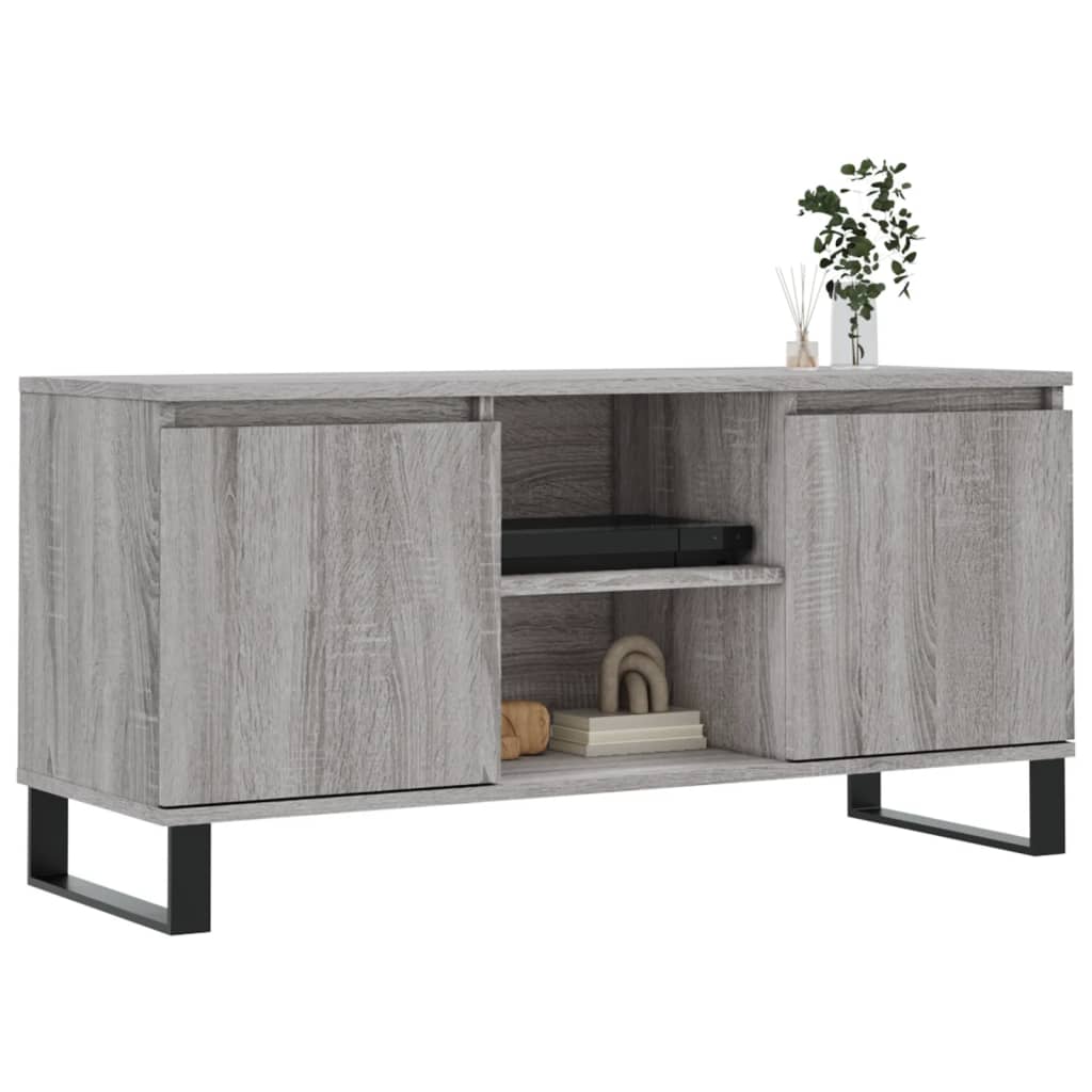 TV Cabinet Gray Sonoma 104 x 35 x 50 cm Engineered Wood