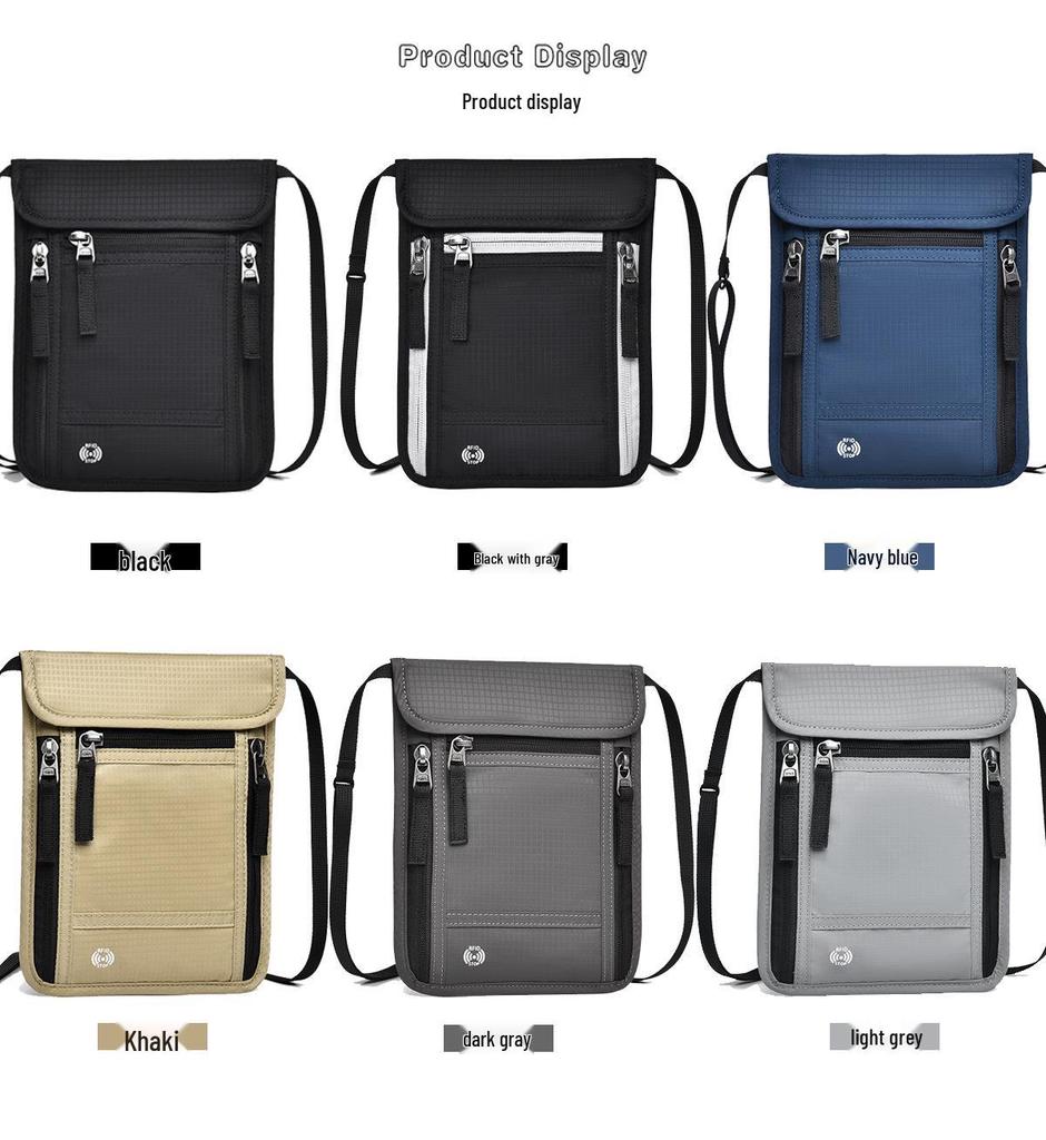 Multifunctional Passport Holder & Travel Bag - RFID, Large Capacity, Portable Document & Ticket Organizer Pouch