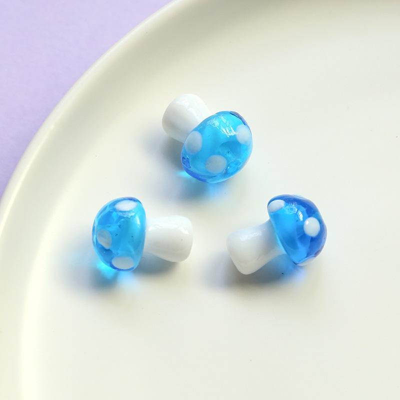 Разноцветные Мультяшные Грибы Стеклянные Бусины-Подвески для DIY Изготовления Украшений - Серьги, Ожерелья и Аксессуары
